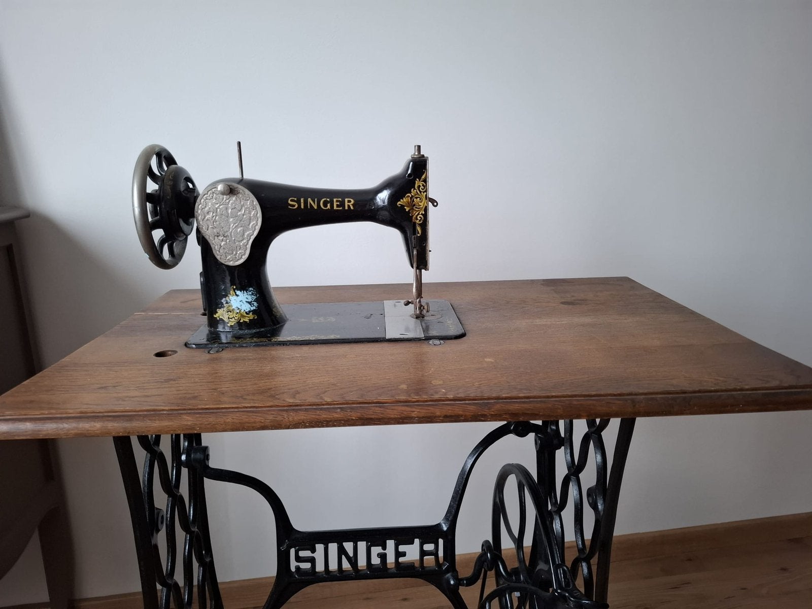 Oude naaimachine Singer, Antiek en Kunst, Ophalen