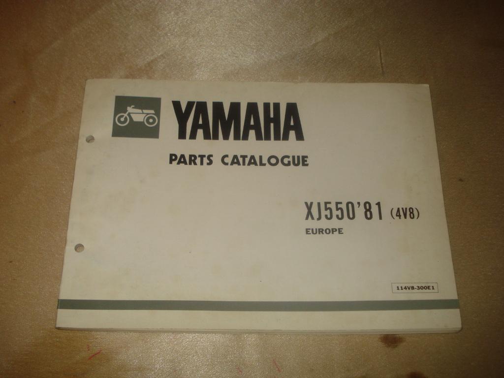 YAMAHA XJ550 '81 Ancien Catalogue des Pièces Détachées, Motoren, Handleidingen en Instructieboekjes, Ophalen of Verzenden, Yamaha
