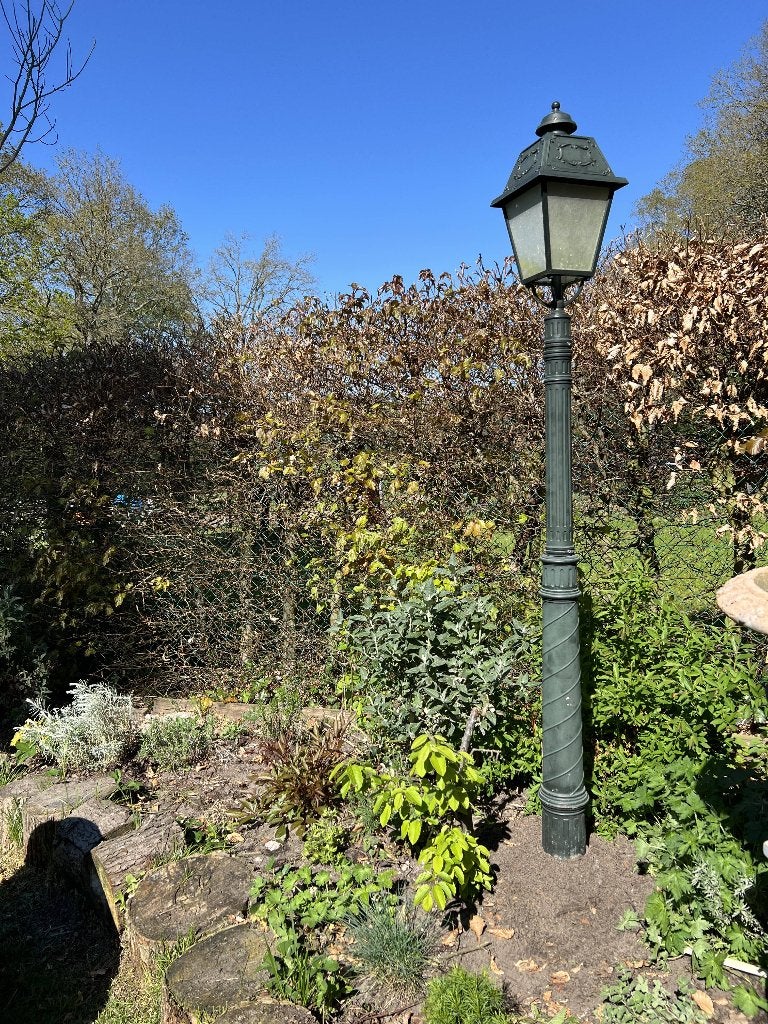 Klassieke tuinlantaarn – ca. 185 cm hoog, Jardin & Terrasse, Éclairage extérieur, Résistant à l'eau, Lampadaire, Comme neuf, Enlèvement