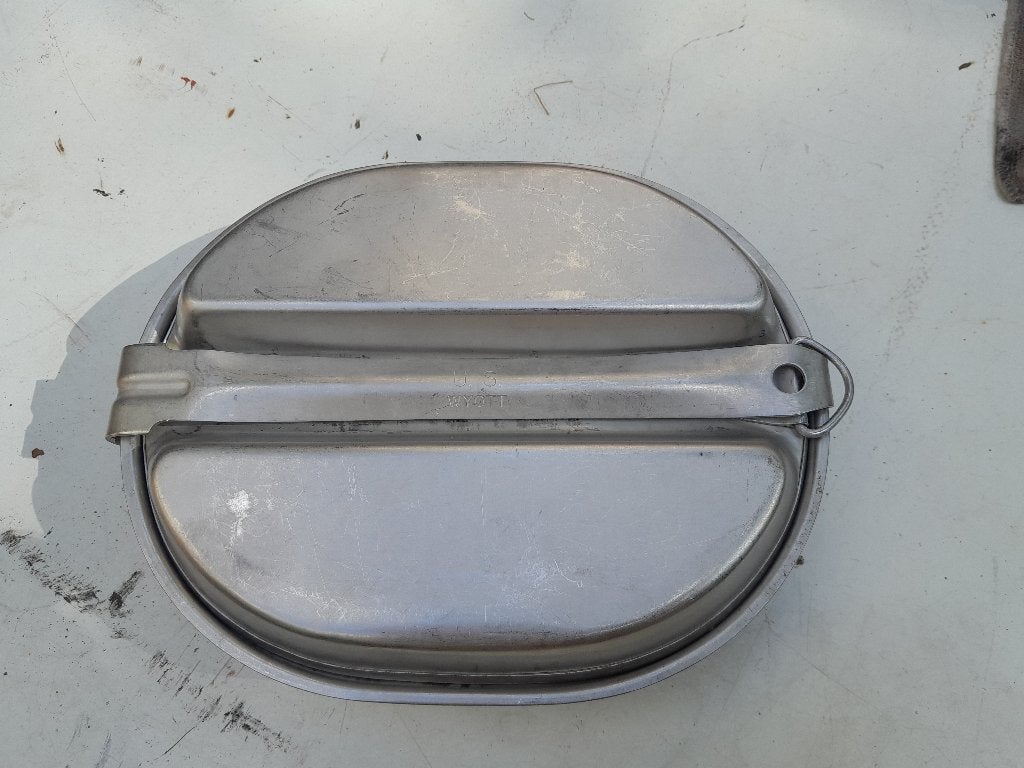 Originele Vintage US Army Mess Kit – (Gemarkeerd: US WYOTT), Ophalen of Verzenden, Landmacht, Overige typen