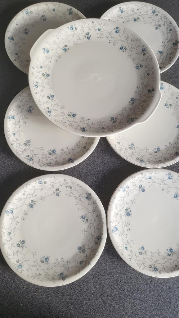 Vintage gebloemde borden schirnding bavaria, Huis en Inrichting, Keuken | Servies, Ophalen, Porselein, Bord(en)