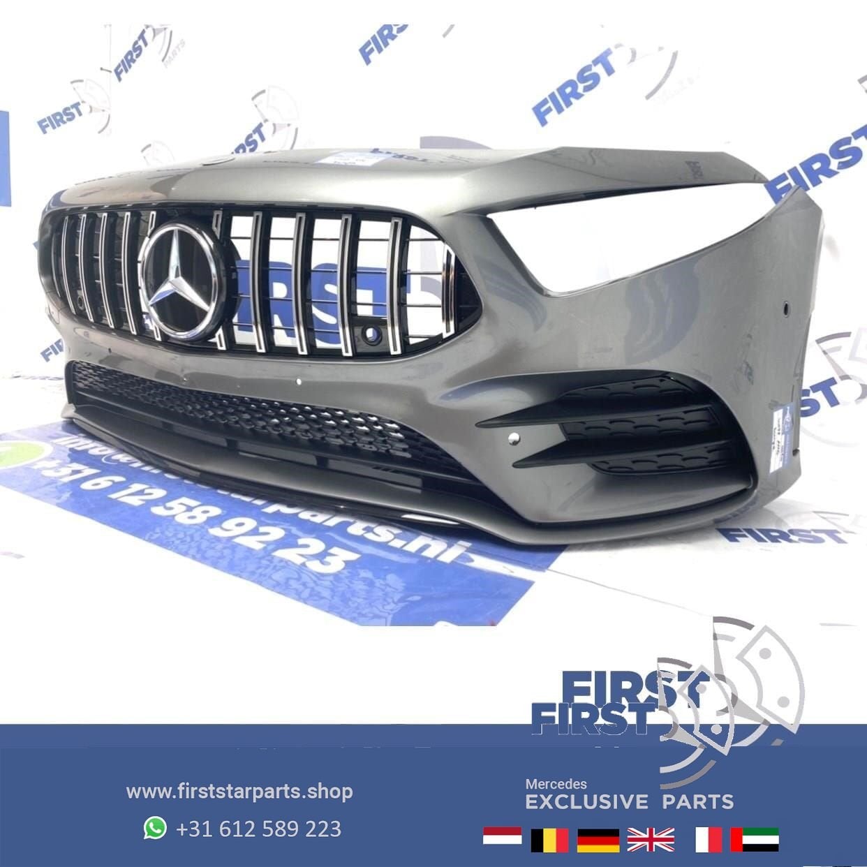W177 AMG A35 VOORBUMPER A KLASSE 2021 35 BERG GRIJS 787 COMP, Gebruikt, -, Voor, Ophalen of Verzenden
