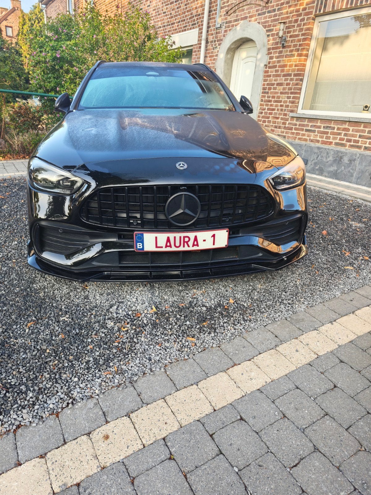 Mercedes c220 Td AMG line, Auto's, Automaat, Achterwielaandrijving, Zwart, 5 deurs