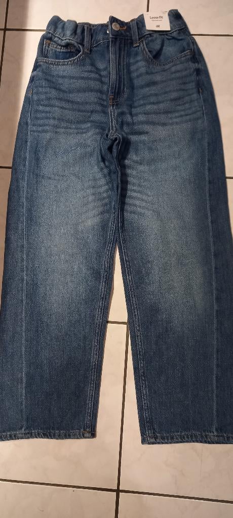 NIEUW blauwe jeans loose fit H&M maat 140, Kinderen en Baby's, Kinderkleding | Maat 140, Broek, Meisje, H&M, Nieuw