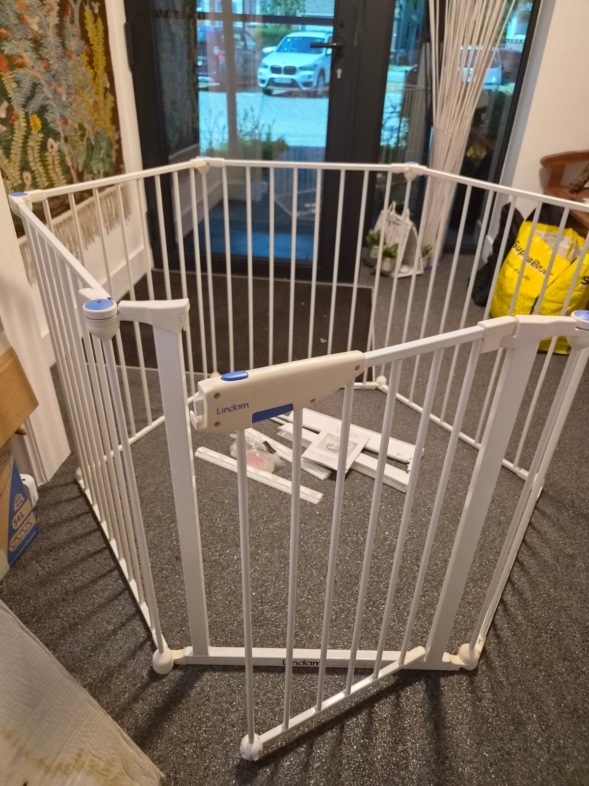 Veiligheidsrek [ a trap, haard,...]speelruimte voor kinderen, Ophalen