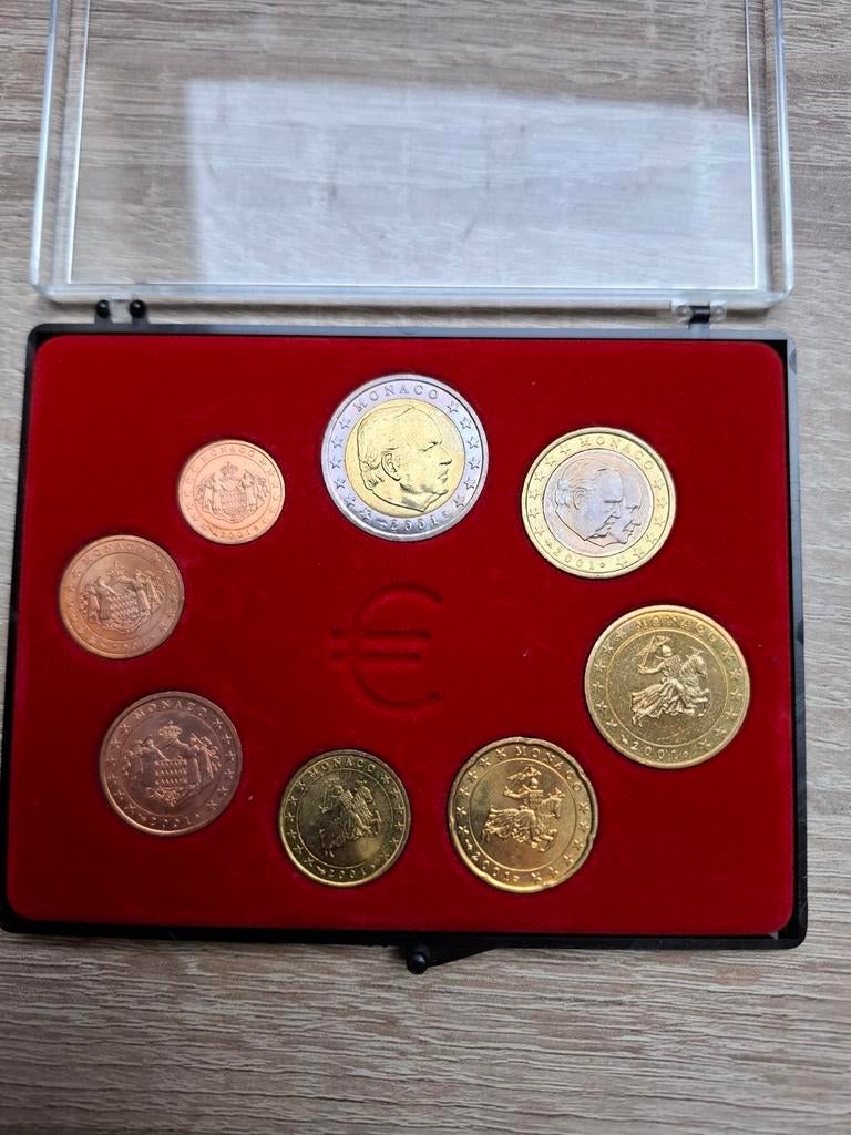 Monaco - UNC-set 2001, Ophalen of Verzenden, Monaco, 1 cent
