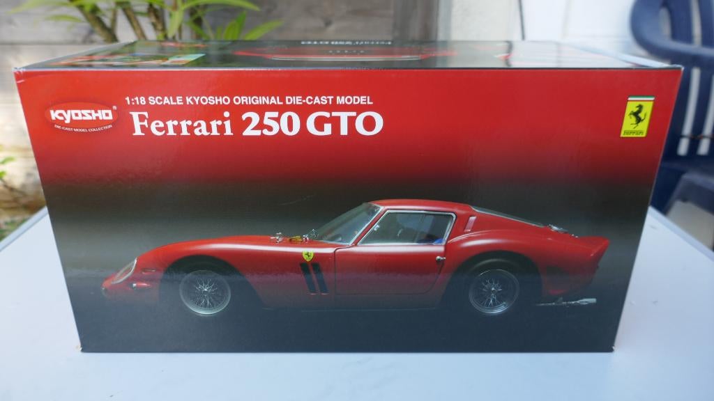 Kyosho 1/18 Ferrari 250 GTO met OVP, Hobby en Vrije tijd, Modelauto's | 1:18, Ophalen of Verzenden, Zo goed als nieuw, Auto, Kyosho