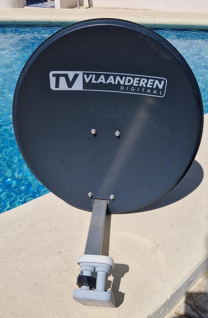 Parabolische antenne, compleet met Astra-ontvanger, Audio, Tv en Foto, Schotelantennes, Ophalen of Verzenden, (Schotel)antenne