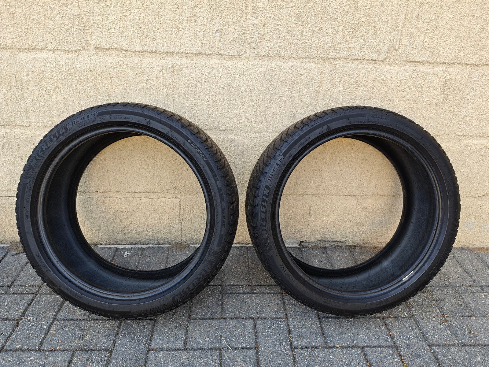 2 banden Michelin Crossclimate 2 maat 235/40/R19 96Y, Auto-onderdelen, Banden en Velgen, Gebruikt, 235 mm, All Season, Band(en)