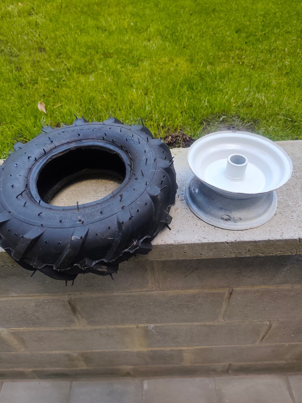 Roues avec jante + pneu 13x5.00-6, Enlèvement