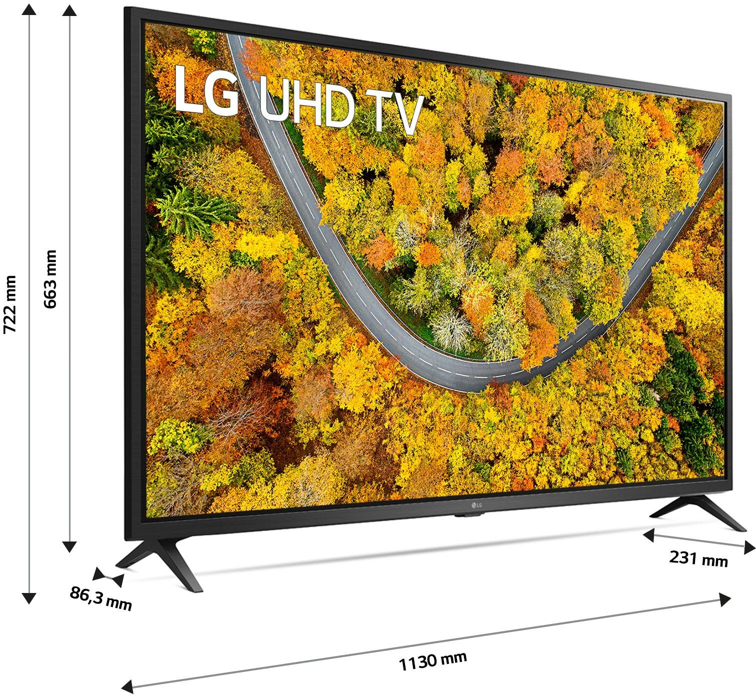 LG 50UP75006L, Audio, Tv en Foto, Ophalen, LED, 50 Hz, Zo goed als nieuw
