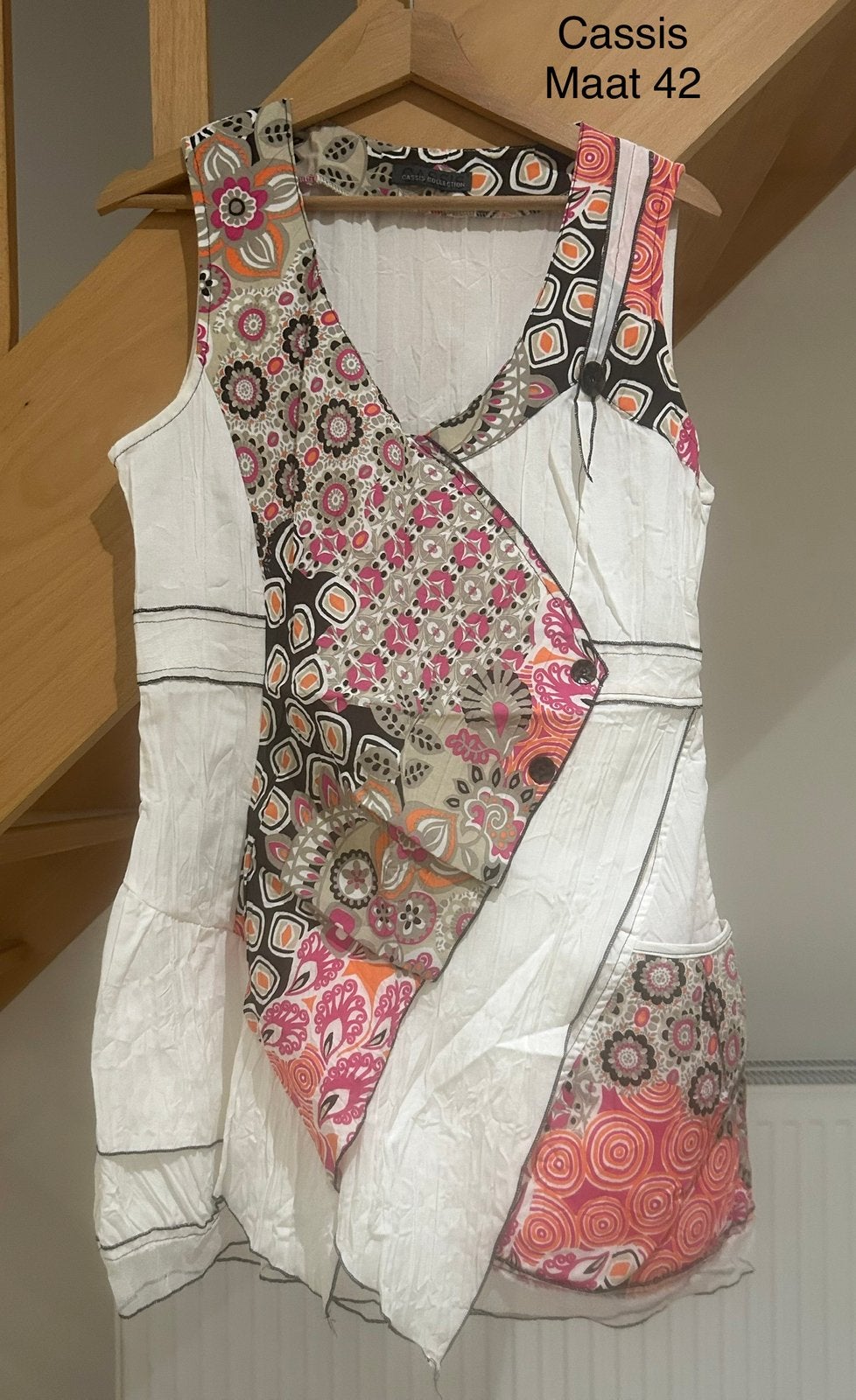 Jurk (Cassis, maat 42), Kleding | Dames, Jurken, Ophalen of Verzenden, Zo goed als nieuw, Maat 42/44 (L)