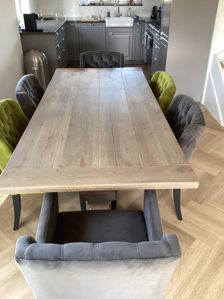 Table de monastère en chêne, Maison & Meubles, Tables | Tables à manger, 100 à 150 cm, Enlèvement, Utilisé, Chêne