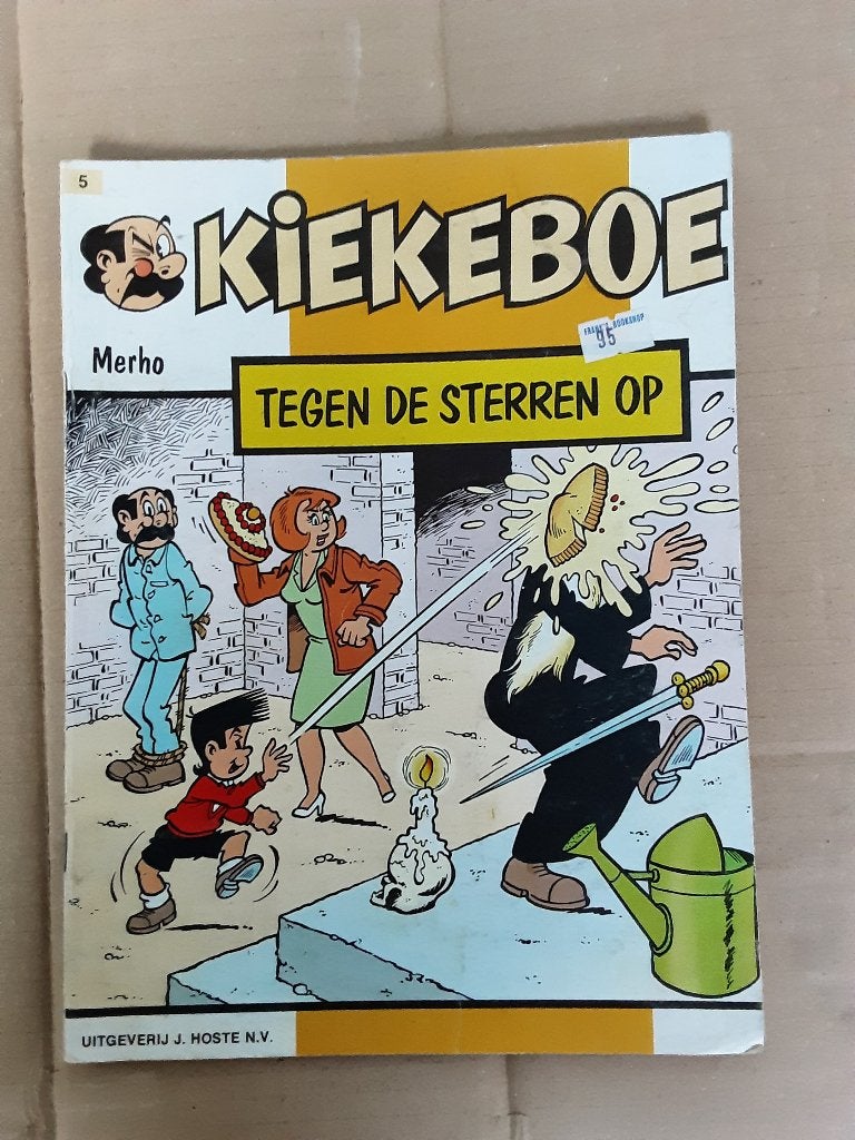 Kiekeboe nr. 5 “Tegen de sterren op”., Livres, Une BD, Enlèvement ou Envoi, Utilisé, Merho
