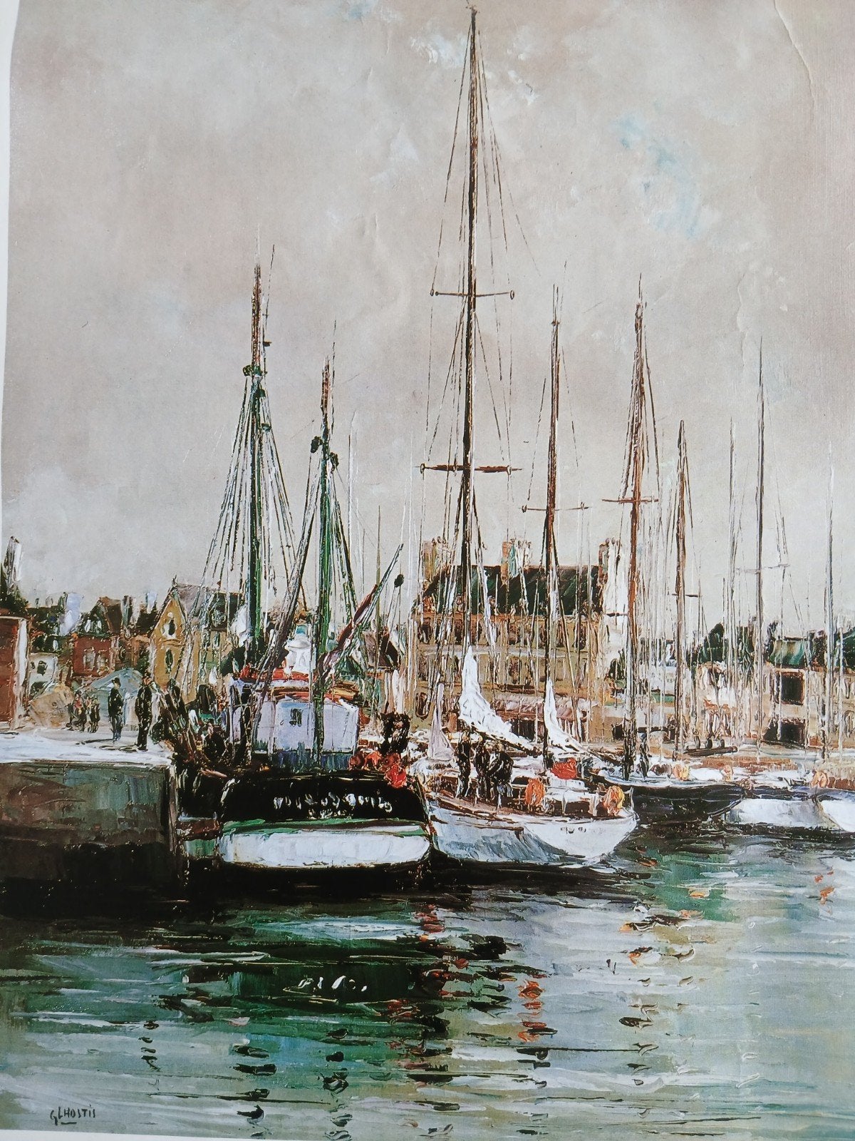 Mooie gesigneerde litho, Antiek en Kunst, Gesigneerd, Ophalen