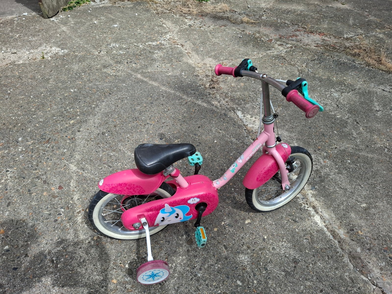 Kinderfiets volledig in orde, Ophalen, Zijwieltjes