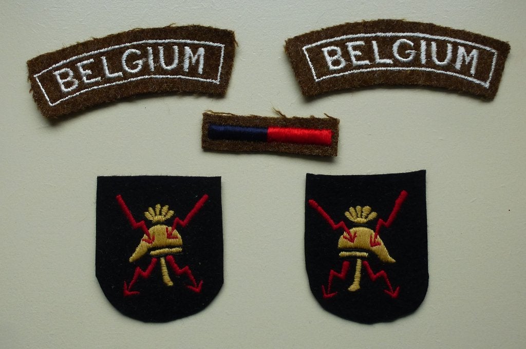 Unités d'ingénieur/pionnier belges 944-1946, Enlèvement ou Envoi, Armée de terre, Emblème ou Badge