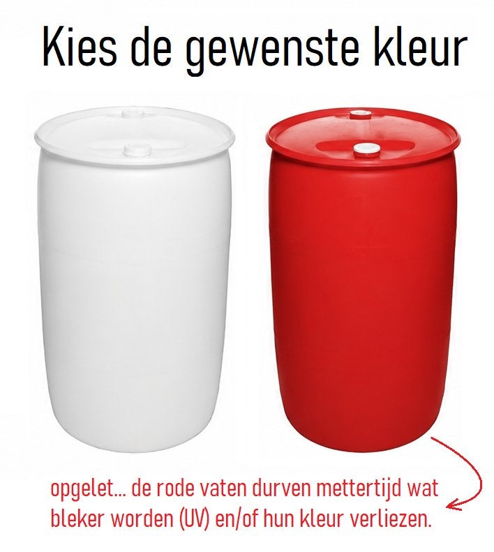 VAT 225 Liter + IBC tank 1000 L (open bovenkant), Tuin en Terras, Regentonnen, 150 liter of meer, Ophalen, Zo goed als nieuw, Kunststof