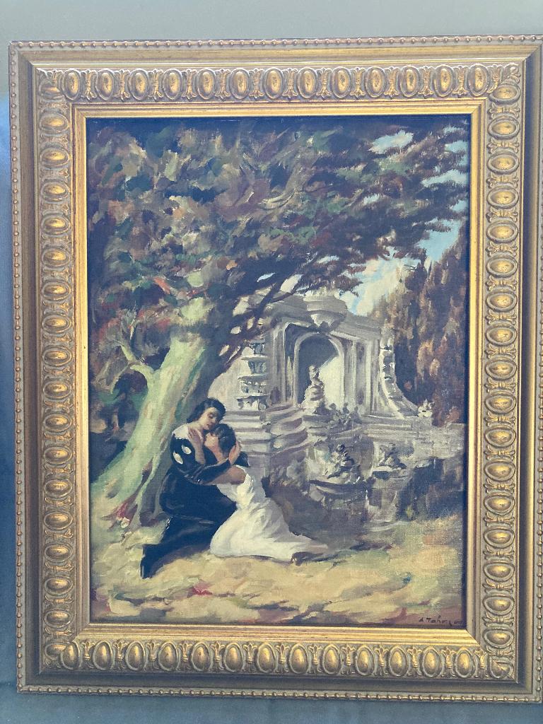 Schilderij André Tahon, Antiek en Kunst, Ophalen
