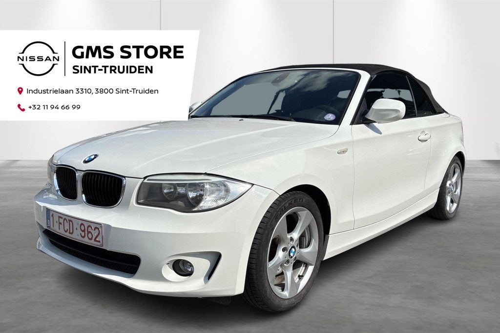 BMW 1-serie Cabrio 118i (105 kW) 1ste eigenaar met onderhoud, Auto's, BMW, Gebruikt, Zwart, 4 cilinders, Cabriolet