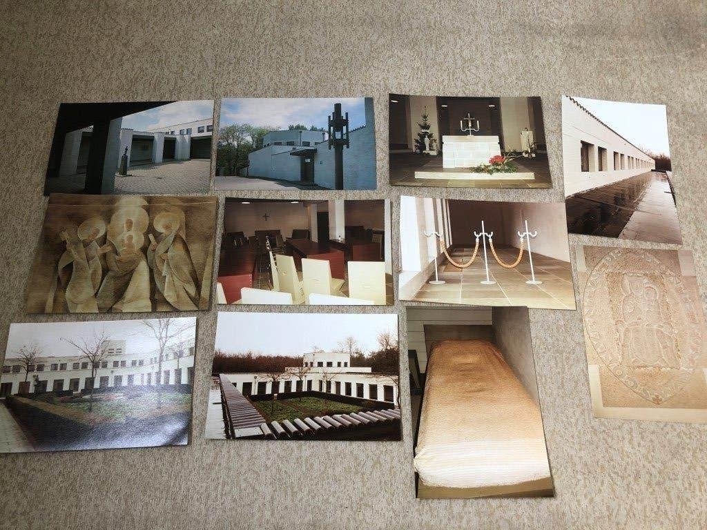 postkaarten abdij Roosenberg Waasmunster + enkele foto's, Ophalen of Verzenden