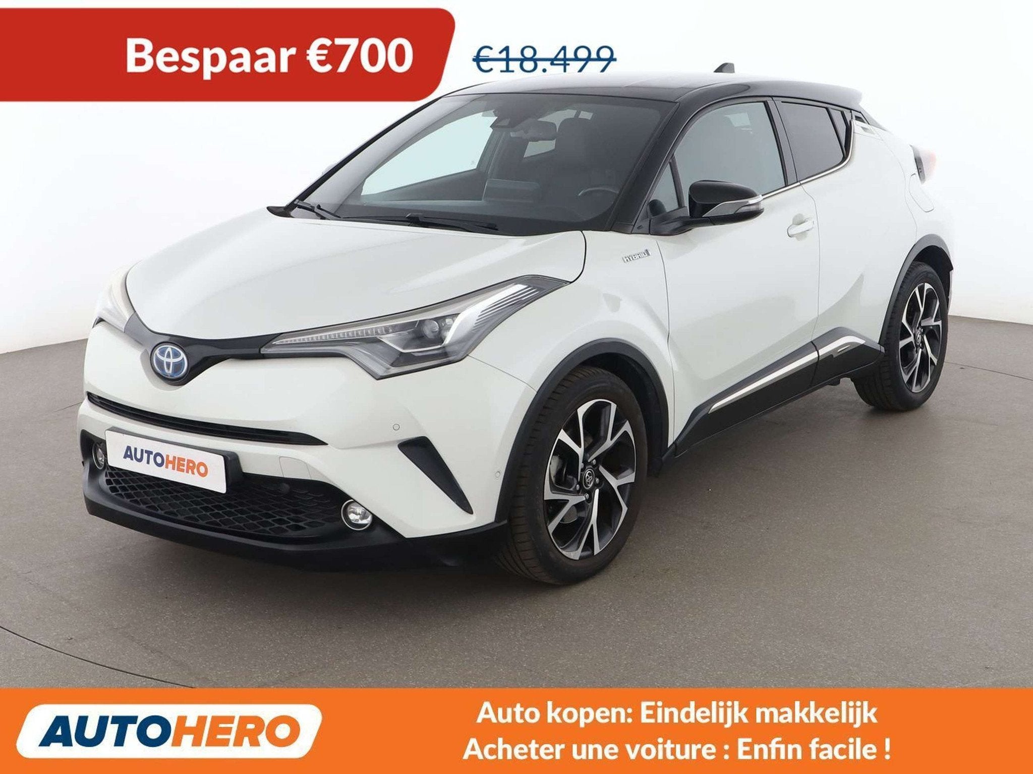 Toyota C-HR 1.8 Hybrid Distinctive (automatique), Achat, Euro 6, 86 g/km, Noir