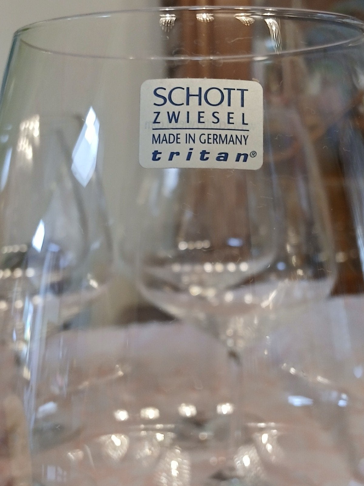 6 Schott Zwiesel glazen, Enlèvement, Comme neuf, Autres types