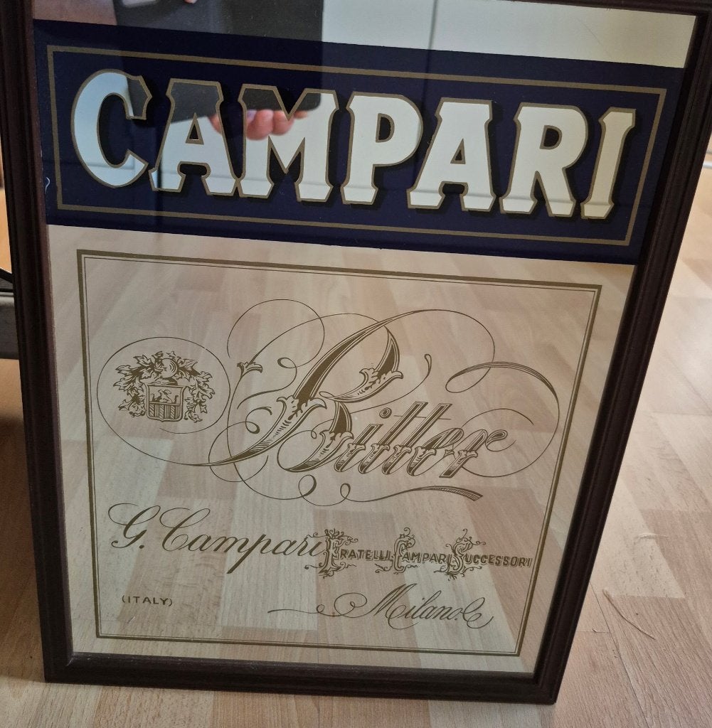CAMPARI : Cadre publicitaire vintage, Verzamelen, Ophalen of Verzenden, Nieuw