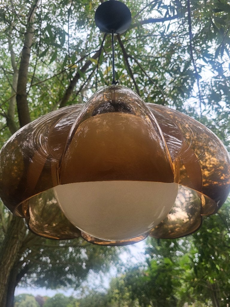 Vintage herda flower lamp, Antiek en Kunst, Ophalen of Verzenden