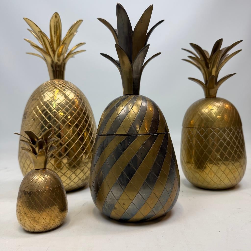 Ensemble d'ananas de style Hollywood Regency, Enlèvement ou Envoi