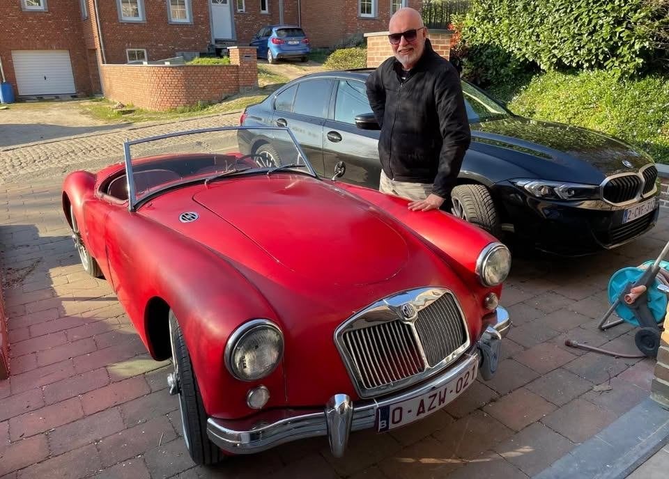 MGA 1500 Roadster de 1956, Autos, MG, Particulier, A, Essence, Cabriolet, 2 portes, Rouge, Autres couleurs, Propulsion arrière