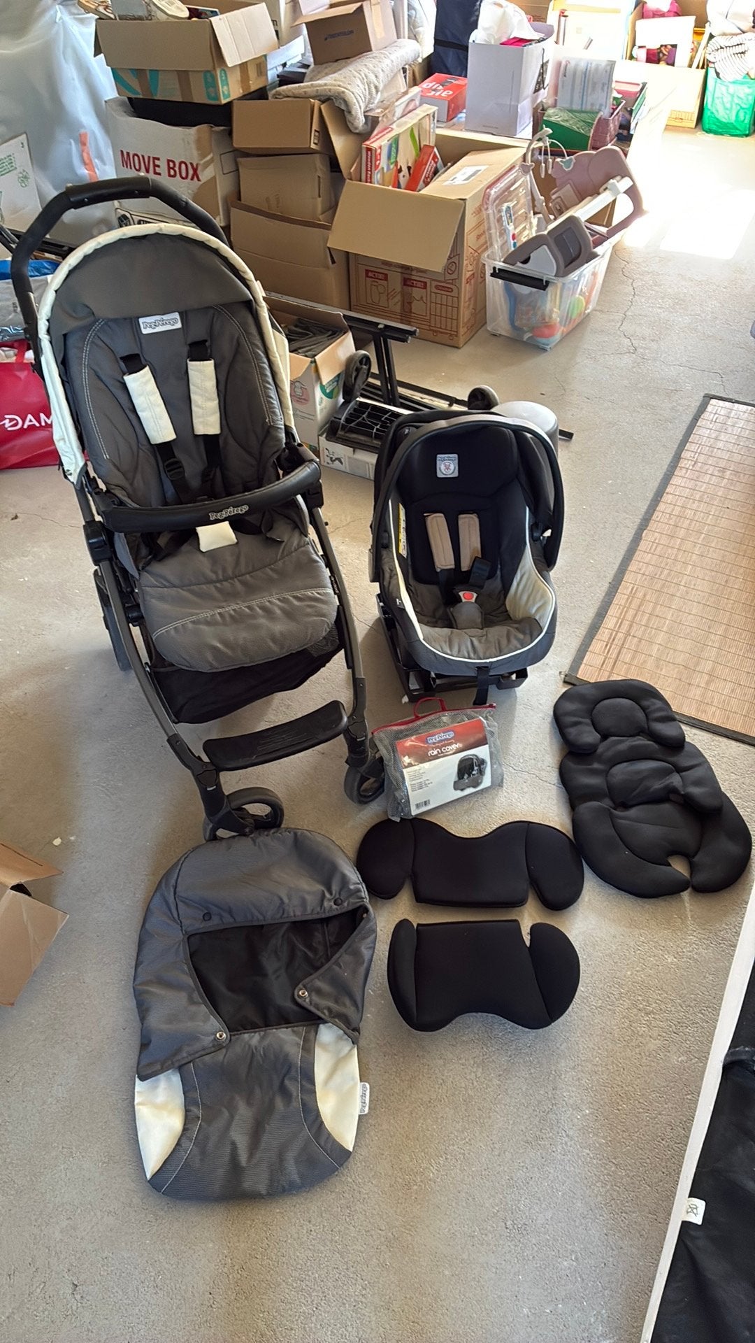 Buggy én babyzitje - Peg-Pérego, Kinderen en Baby's, Buggy's, Ophalen, Zo goed als nieuw