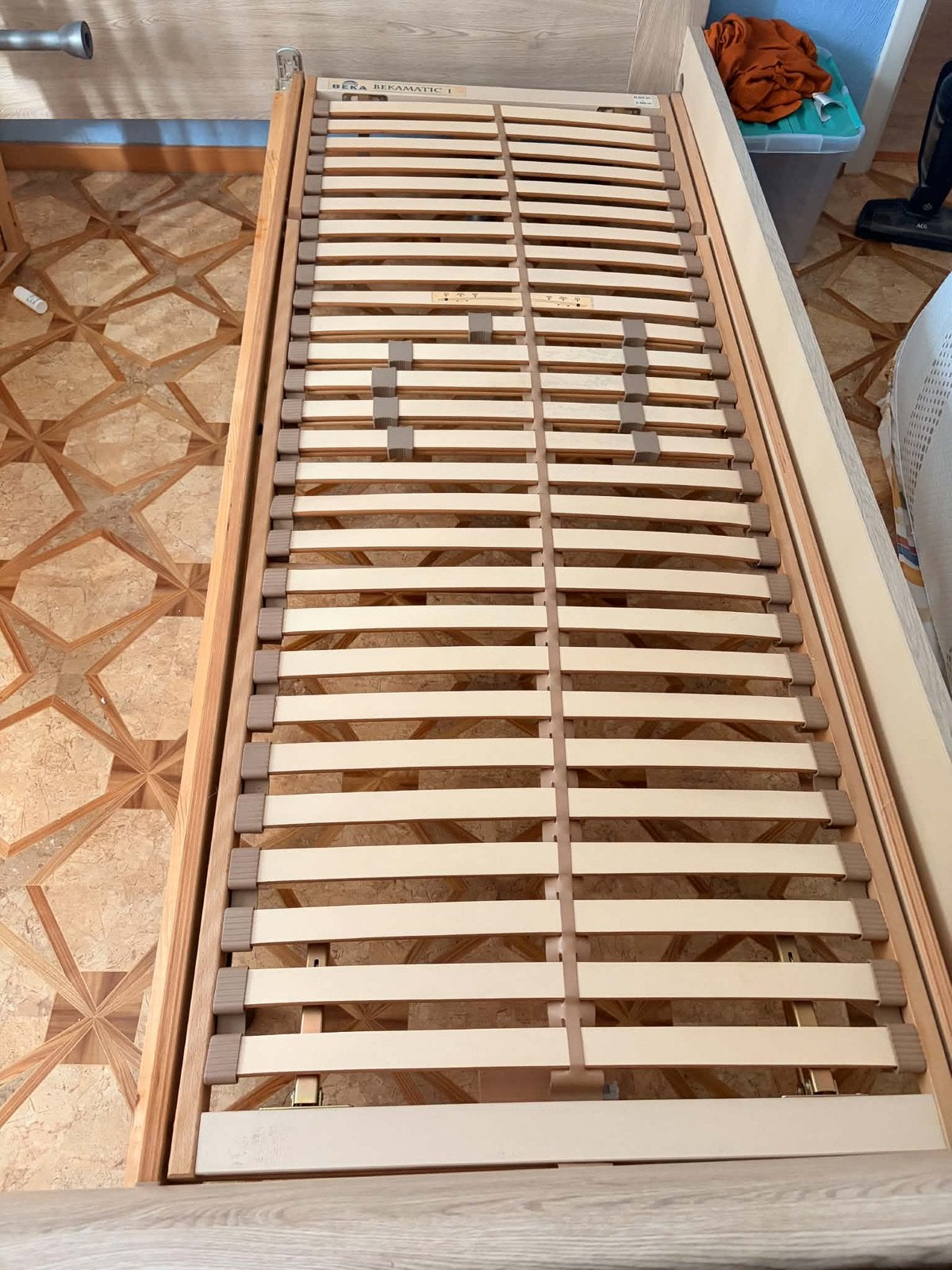 Set van 2 BEKA Bekamatic I 160  200 cm lattenbodems, Ophalen of Verzenden, Zo goed als nieuw, 200 cm, Bedbodem