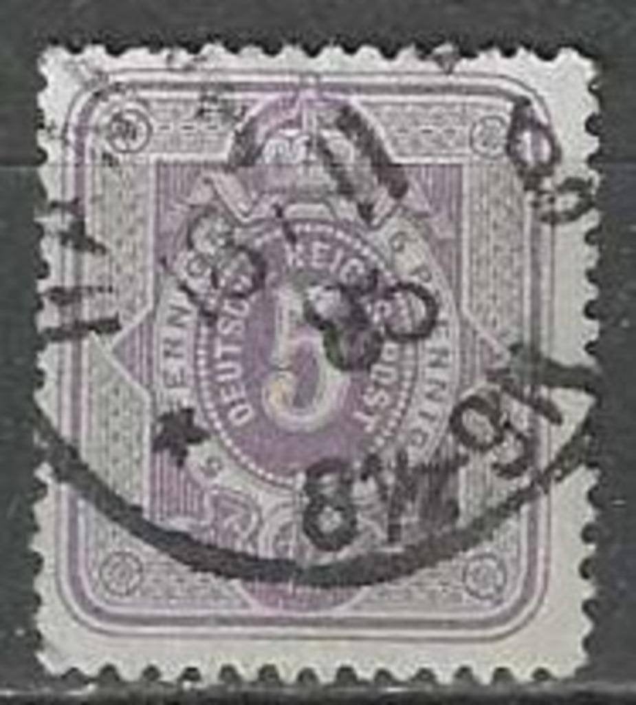 Allemagne 1879 - Yvert 37 - Numéro encadré - 5 p (ST), Timbres & Monnaies, Timbres | Europe | Allemagne, Envoi, Affranchi