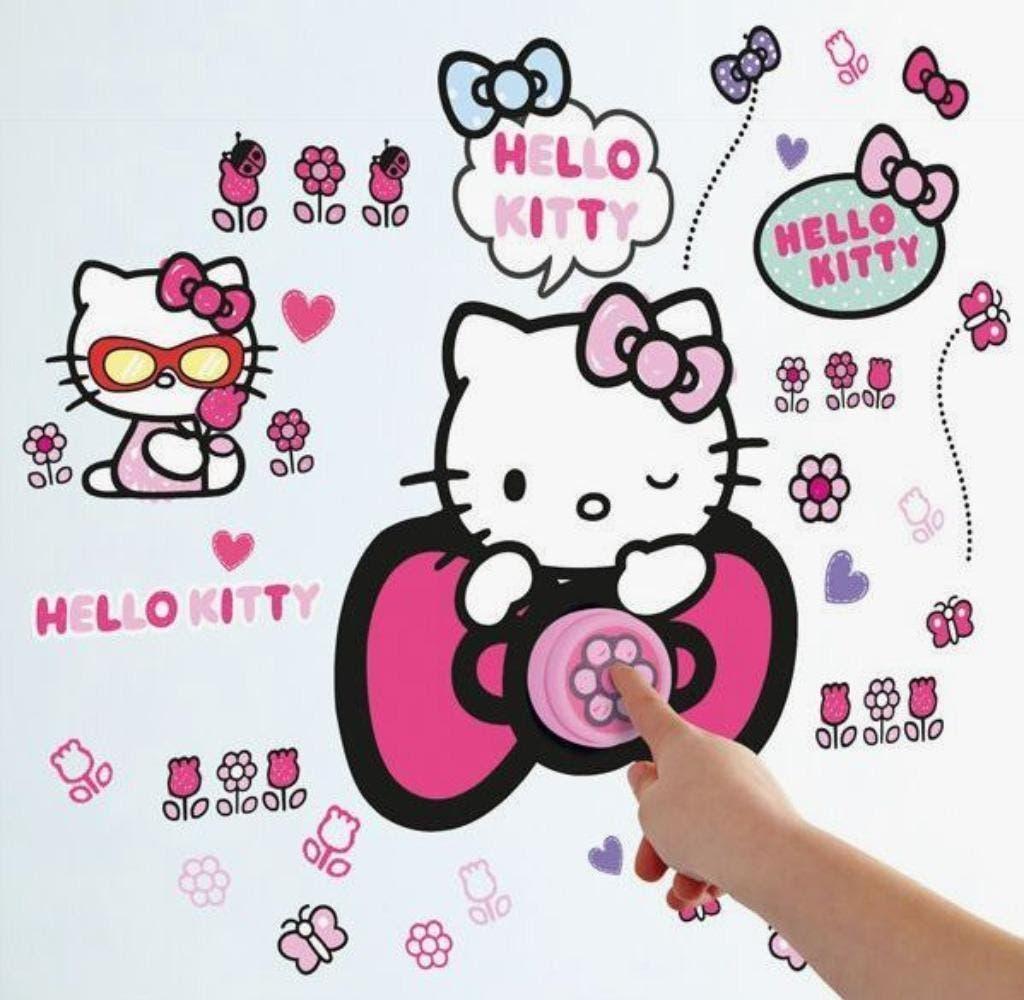 Hello Kitty Deurbel met 40 Muurstickers - VAN 16,95 NU 4,95!, Ophalen of Verzenden, Nieuw, Wanddecoratie