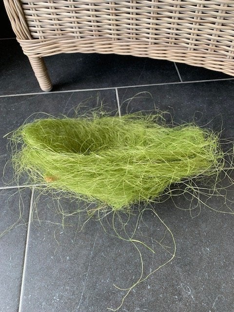 Appelgroene sisal voor bloemschikken, Hobby & Loisirs créatifs, Bricolage, Enlèvement ou Envoi, Utilisé