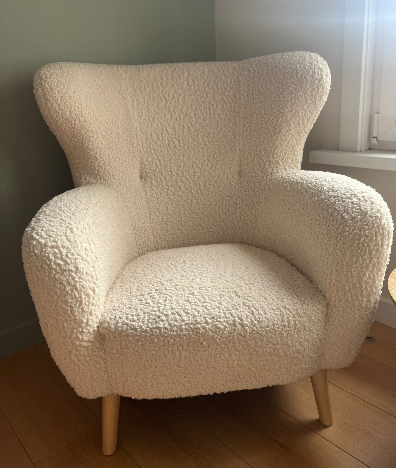 Stoel / fauteuil gebroken wit, Ophalen, Zo goed als nieuw