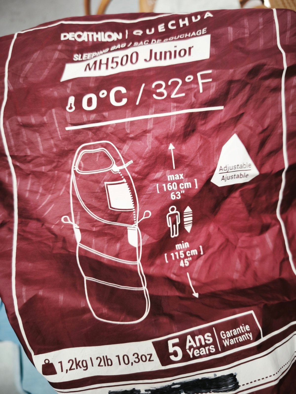 quechua mh500 slaapzak kinderen junior, Caravanes & Camping, Sacs de couchage, Enlèvement