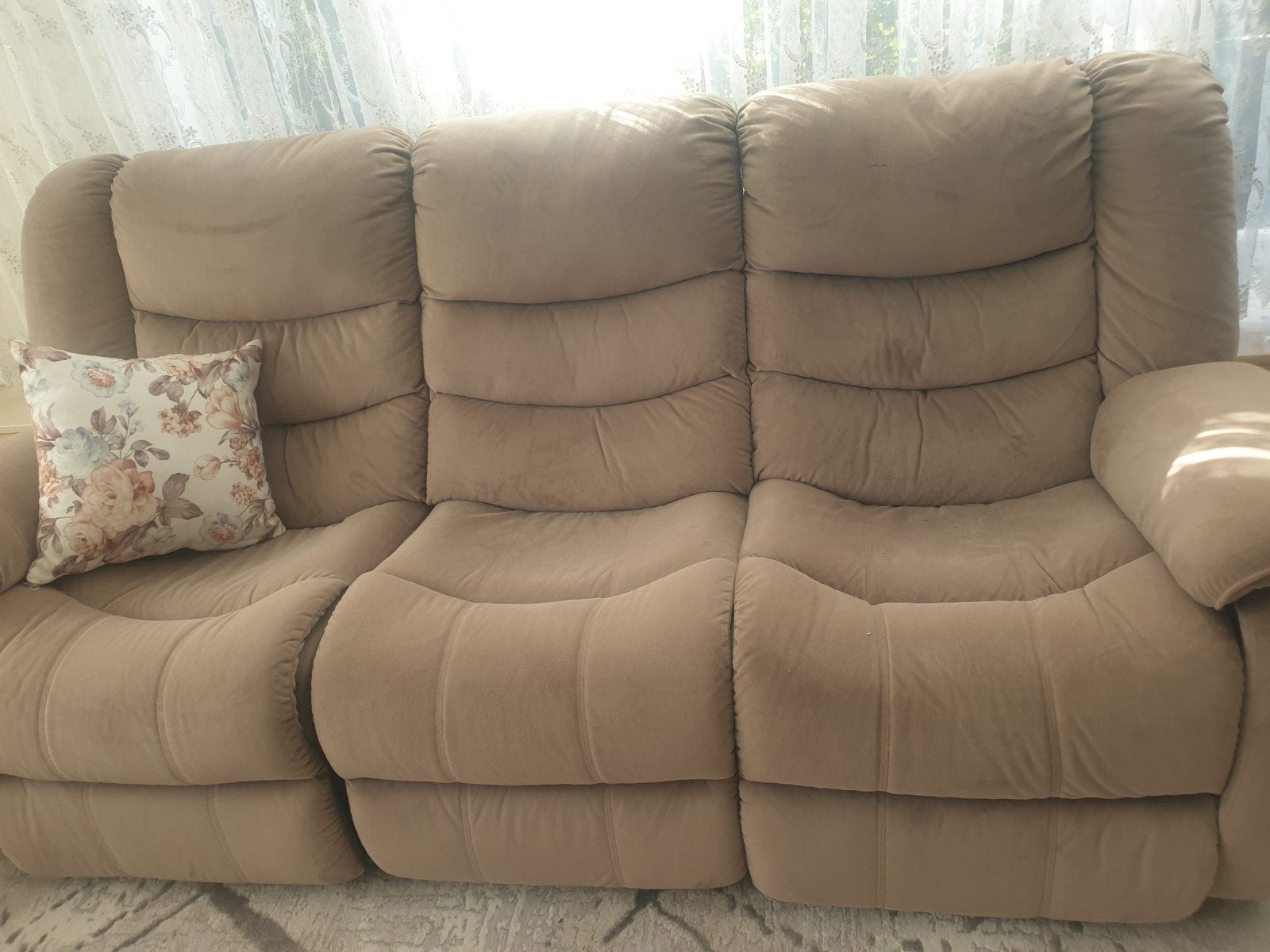 MOOIE SALON MET RELAX, Ophalen, Gebruikt, Rechte bank, Stof