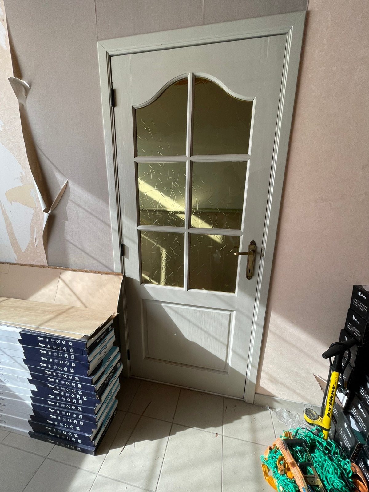 Twee binnendeuren met glas, Huis en Inrichting, Ophalen, Gebruikt