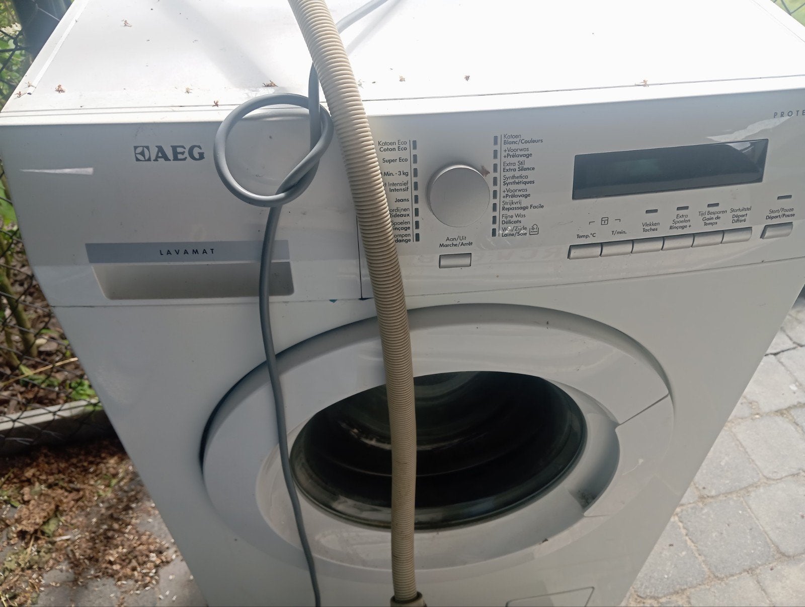 Wasmachine, Ophalen