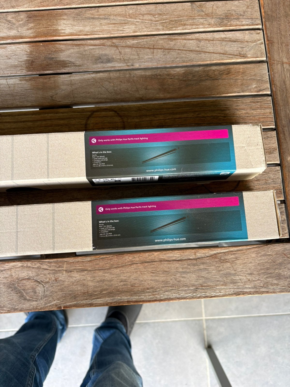 Rails Philips Hue Perifo 2x1.5m zwart, Zwart, Philips, Modern, Ophalen