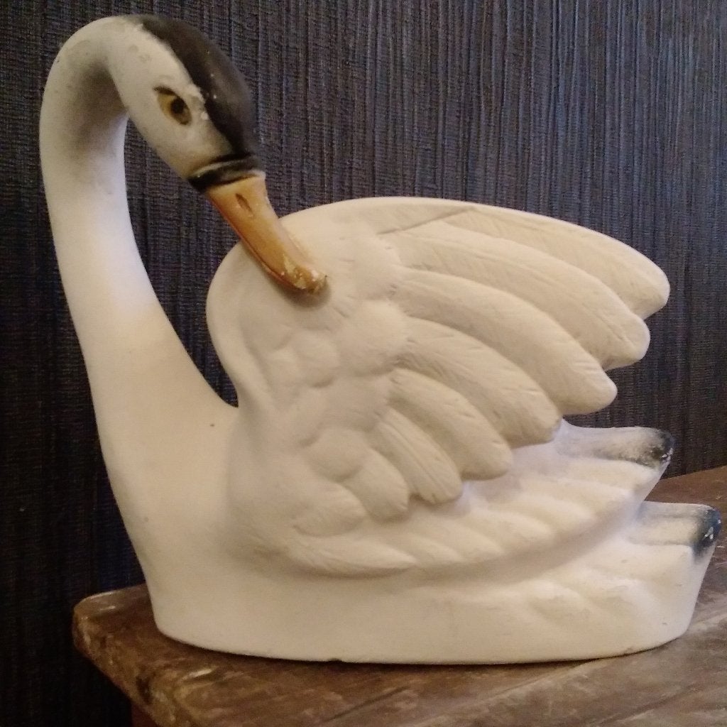 Belle jardinière vintage en forme de cygne danois, Antiquités & Art, Envoi