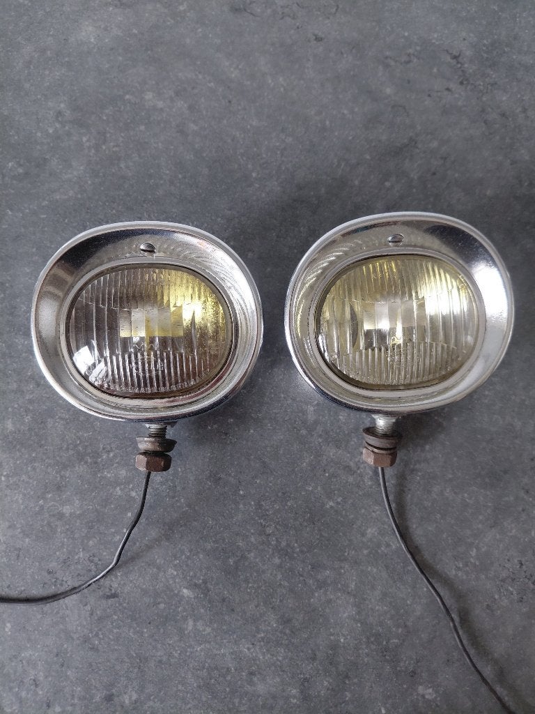 Set Hella Belle-Vue Mistlampen Oldtimer VW Cox T1 Porsche, Verzenden, Gebruikt, Opel