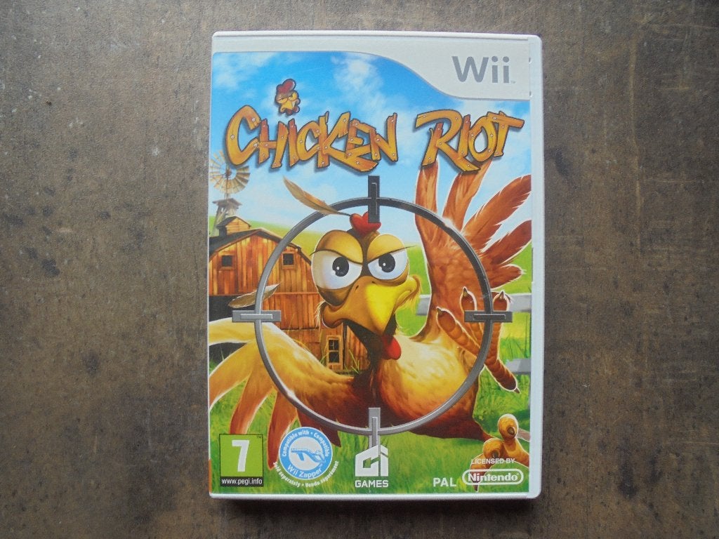Chicken Riot voor Wii (zie foto's), Consoles de jeu & Jeux vidéo, Jeux | Nintendo Wii, Shooter, Enlèvement ou Envoi, 1 joueur