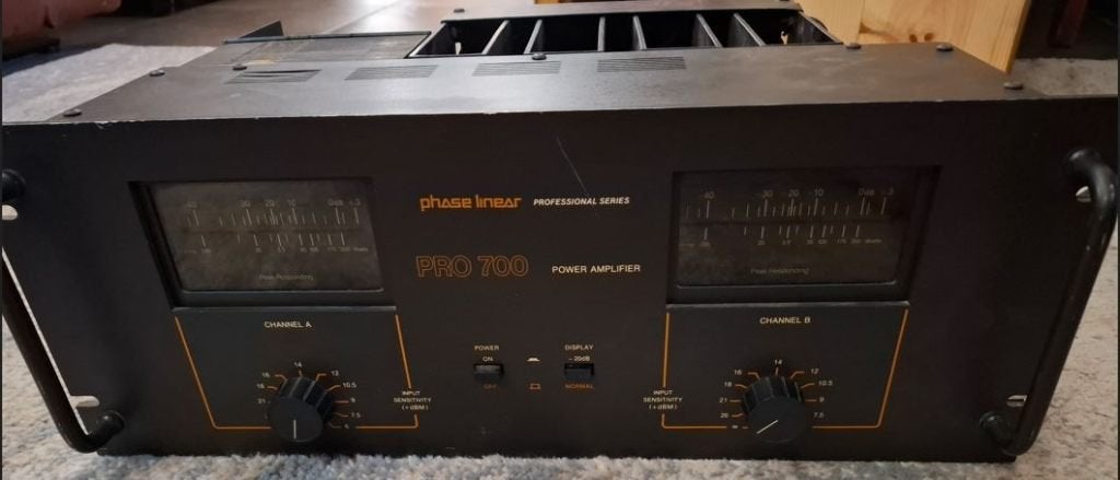 eindversterker Phase Linear 700 Pro origineel en nagezien, Audio, Tv en Foto, Versterkers en Ontvangers, Gebruikt, 120 watt of meer