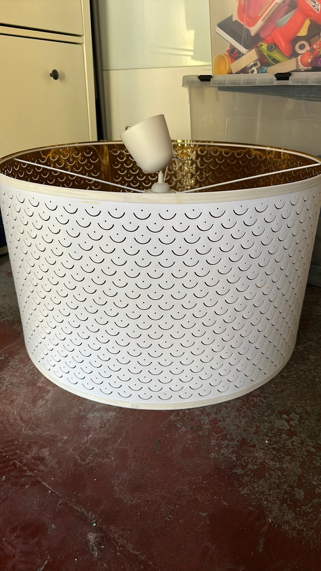 Luster ikea, Ophalen, Zo goed als nieuw, Goud