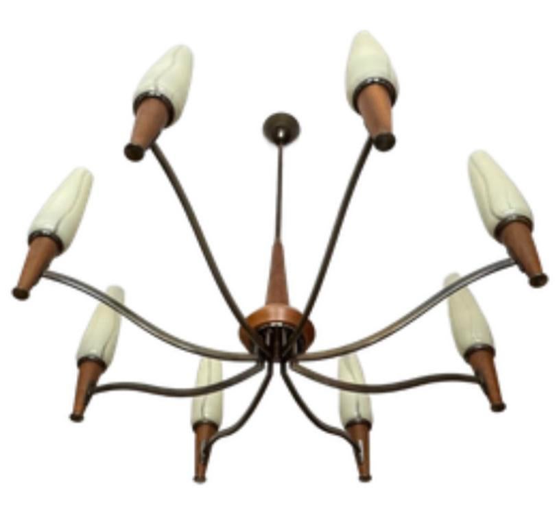 Deense hanglamp midcentury ‘70, Ophalen, Zo goed als nieuw