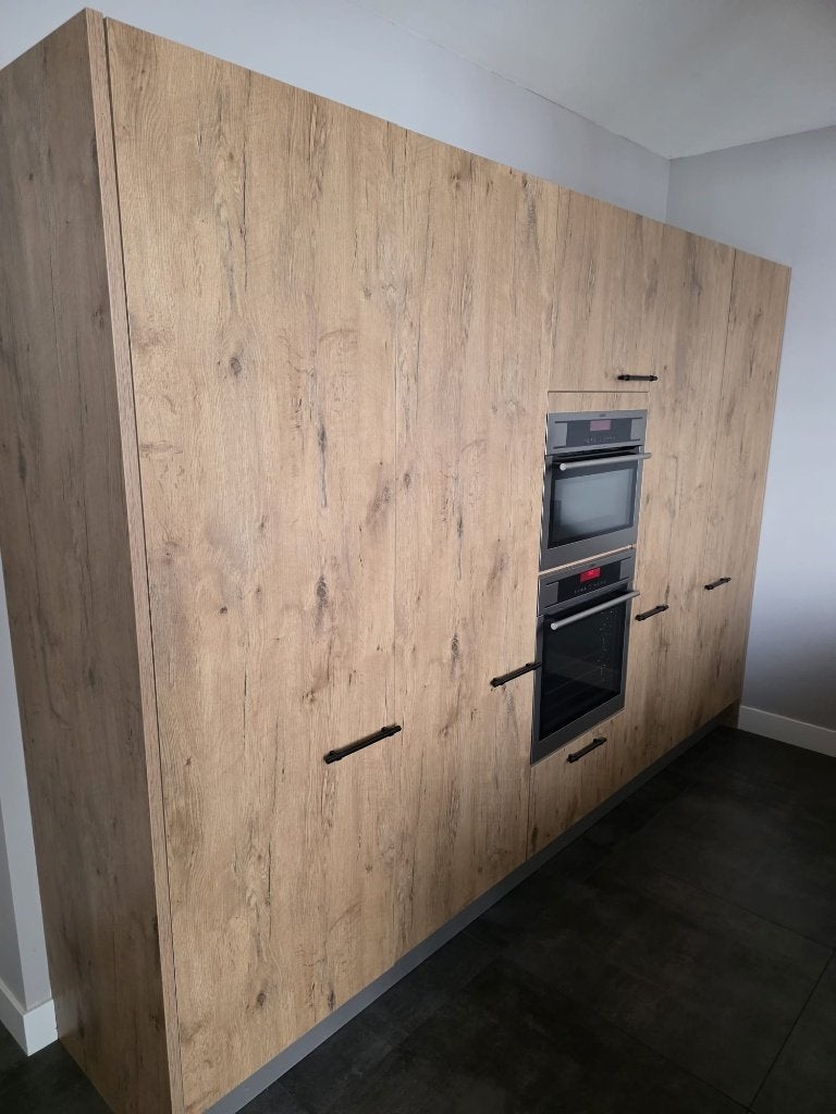 Moderne eilandkeuken +AEG apparatuur – Compleet GEDEMONTEERD, Huis en Inrichting, Overige kleuren, Overige typen, Ophalen of Verzenden