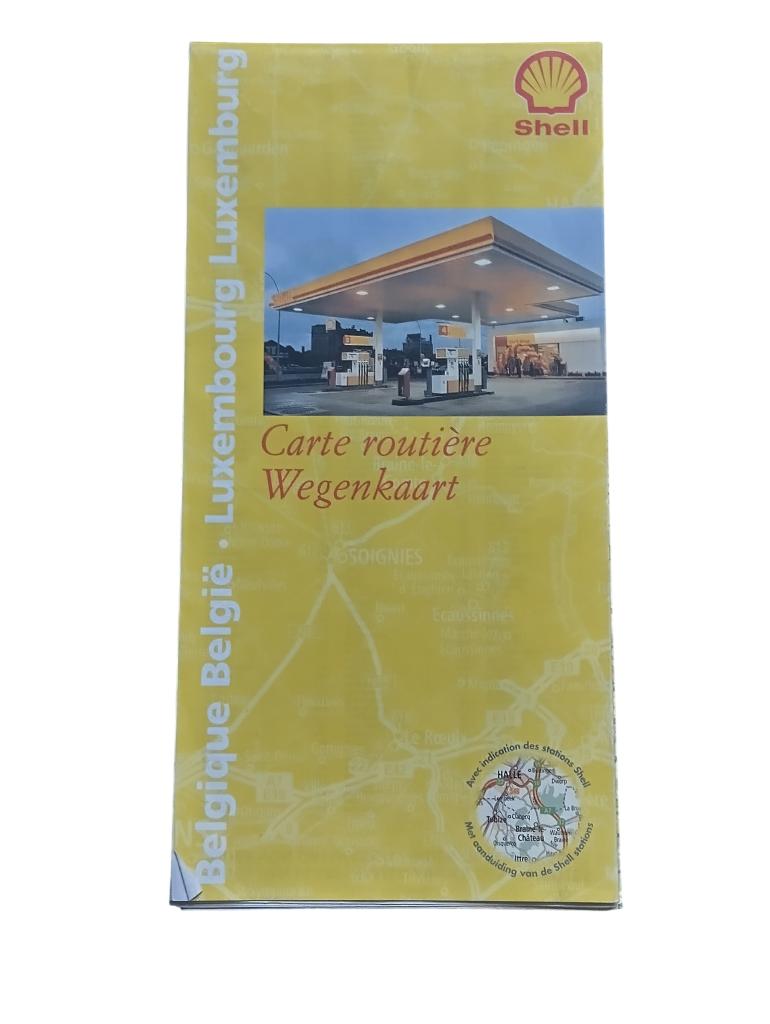 Shell carte routière Belgique/ Luxembourg Shell 1998 vintage, Belgique, Enlèvement, Utilisé, Autres types